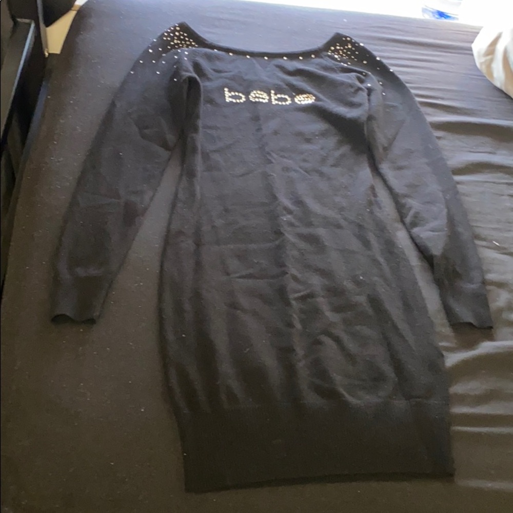 Bebe dress all black XX